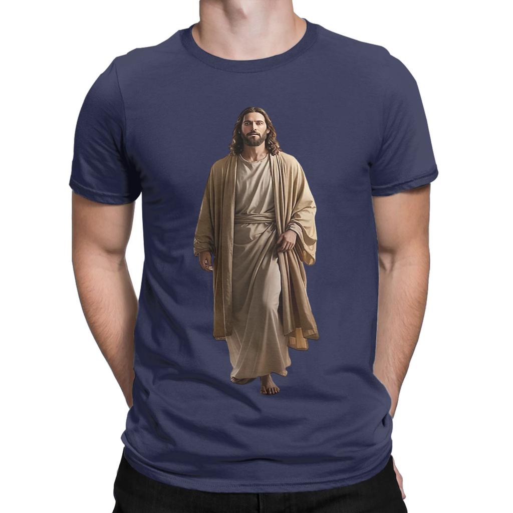 Jesus Coming Out Of My Cave TShirts for Unisex Funny 100 Cotton Tees Round Collar Short Sleeve T Shirts Plus Size Clothing
