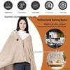 Winter Flannel Heated Shawl: Thick Velvet Electric Blanket for Warmth & Cold Protection