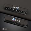 Leather Car Temporary Parking Card Phone Number Card Plate For BMW 50th Anniversary 3 5 7 series E83 F16 E70 J5UJD