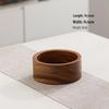 Wuhe Solid Wood Round Fruit & Snack Plate