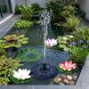 Solar Fountain Pump  16cm Round Floating Water Fountain for Garden Pond Pool Patio  Outdoor Solar Powered Water Feature