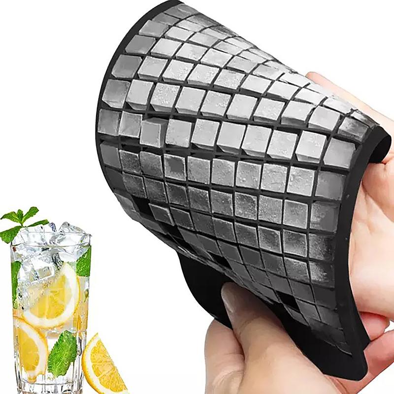Silicone Mini Ice Cube Trays Small Ice Cube Molds Silicone Ice Cube Maker Foldable Ice Cube Tray Kitchen Popsicle Mold