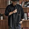 Men’s Workwear Shirts: New Spring/Autumn Collection – Loose-Fit Casual Tops, Trendy Long-Sleeved Shirts for Men