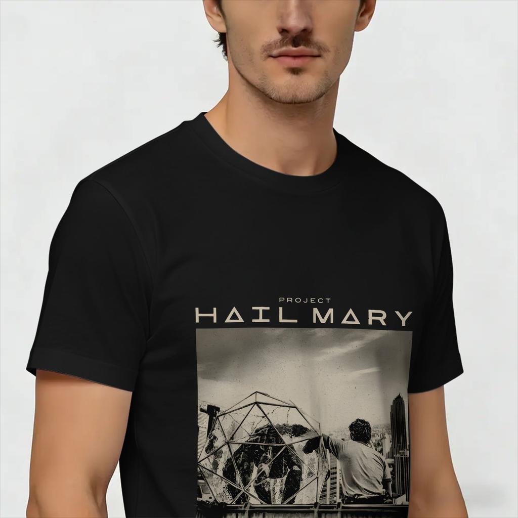 Project Hail Mary Tshirt For Unisex Funny Cotton Tees Round Neck Short Sleeve T Shirts Summer Clothing