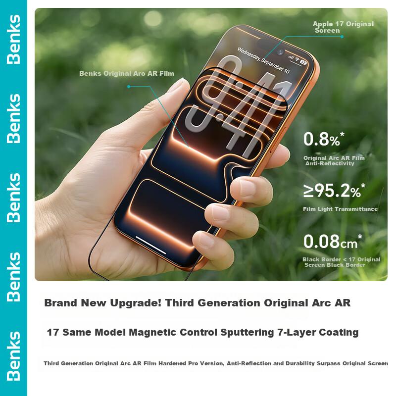 Benks AR Anti-Reflective Tempered Glass Screen