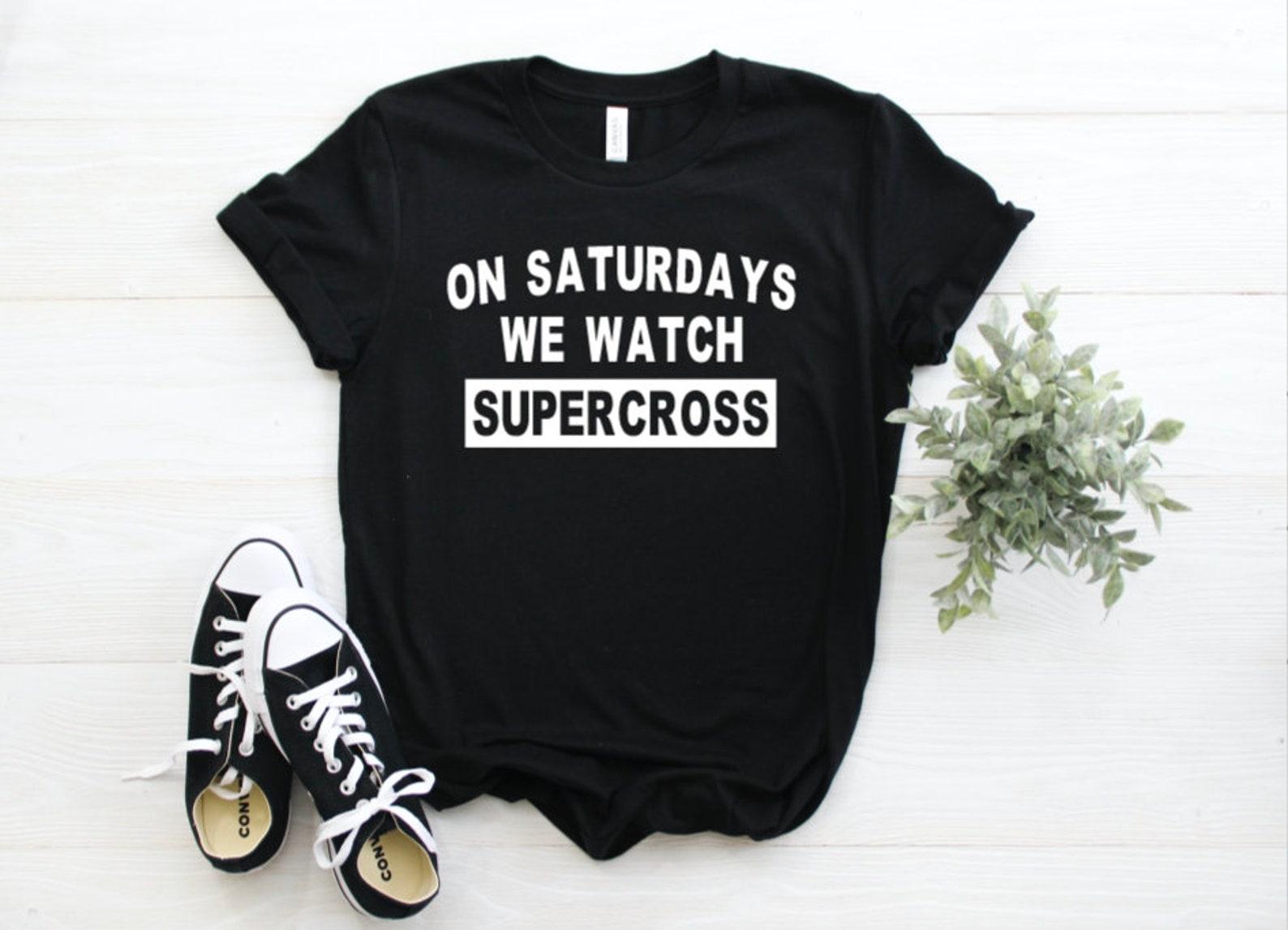 On Saturdays We Watch Supercross Graphic Tee 3XL