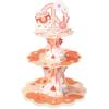 Zopeal 3 Tier Groovy Cupcake Stand Two Groovy Party Decorations Boho Hippie Birthday Party Decor Daisy Flower Dessert Tower for Boho Retro Hippie