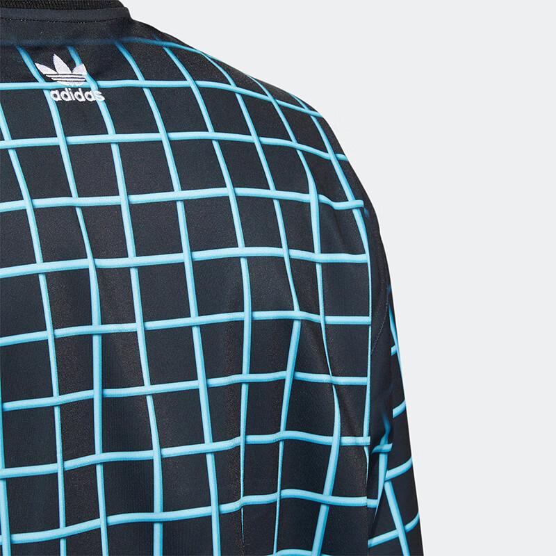 Adidas Originals X Jeremy Scott Cartoon Plaid Print Track Jacket Unisex Outerwear Black HG6509