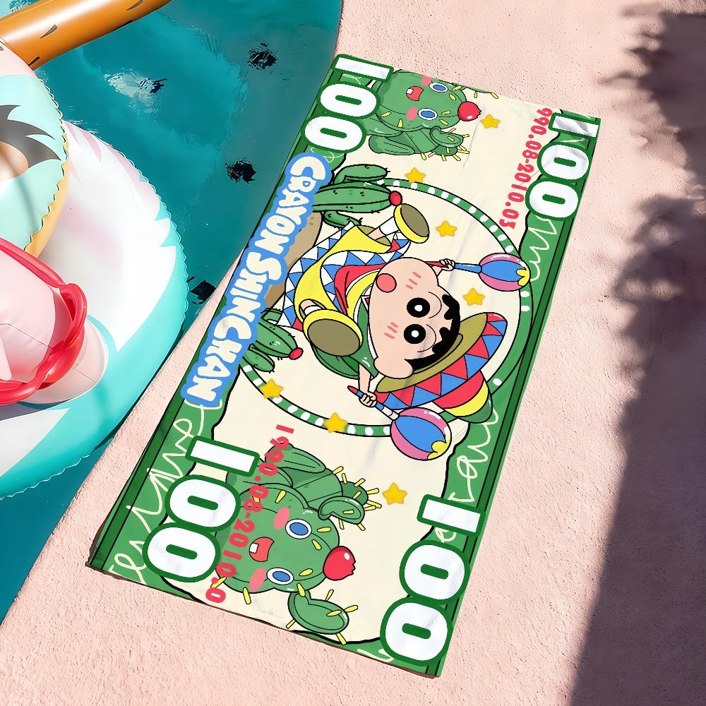 Fun Cartoon C-Crayon Shin-chan Cute Towel Quick Dry Soft Yoga Swimming Fitness Mountain Climbing Large Beach Towels