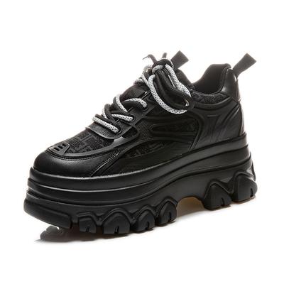 Fashion Hot Quality 9cm Chunky Sneakers Platform Shoes Wedge Women Casual Shoes Breathable Summer Shoes Women Fashion Sneakers Spring