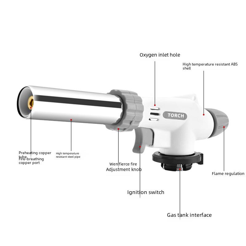 Portable Outdoor Gas Blowtorch - Flamethrower, Welding, Baking, and Igniting Tool