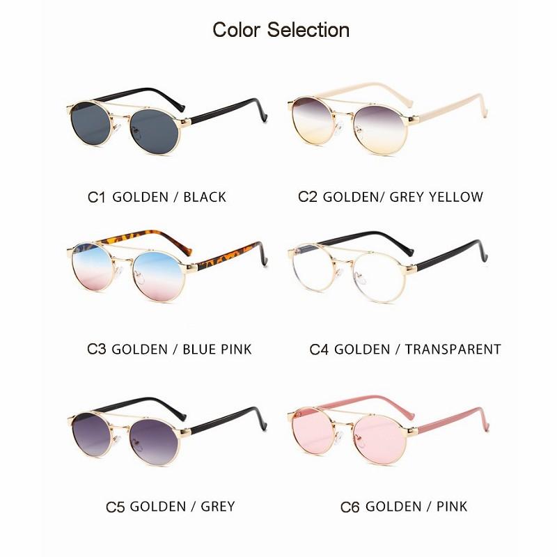 Oval Steampunk Sunglasses For Man Woman Retro Sun Glasses Male Female Brand Designer Metal Frame Eyewear De Sol Mujer UV400