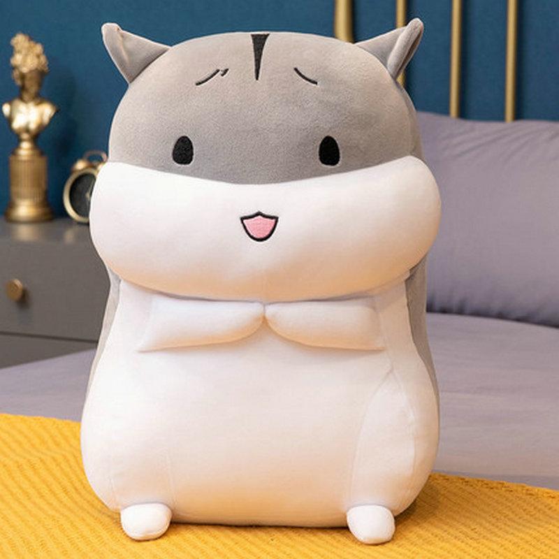 Poupées Hamster Mignonnes 40-60cm Jouets en Peluche Simulation Oreiller Doux Rempli Coussin Cadeau d'Anniversaire