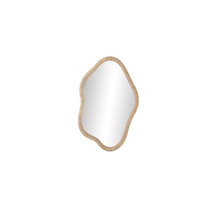 Wandspiegel aus Rattan - Home ESPRIT - 108,5x71x11 cm - Skandinavisch - Mehrfarbig - Rechteckig - Wandmontage