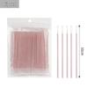 Crystal Rod Micro Brushes for Eyelash Extensions and Tattooing - Cotton Swab Applicators for Remover and Cleaning.