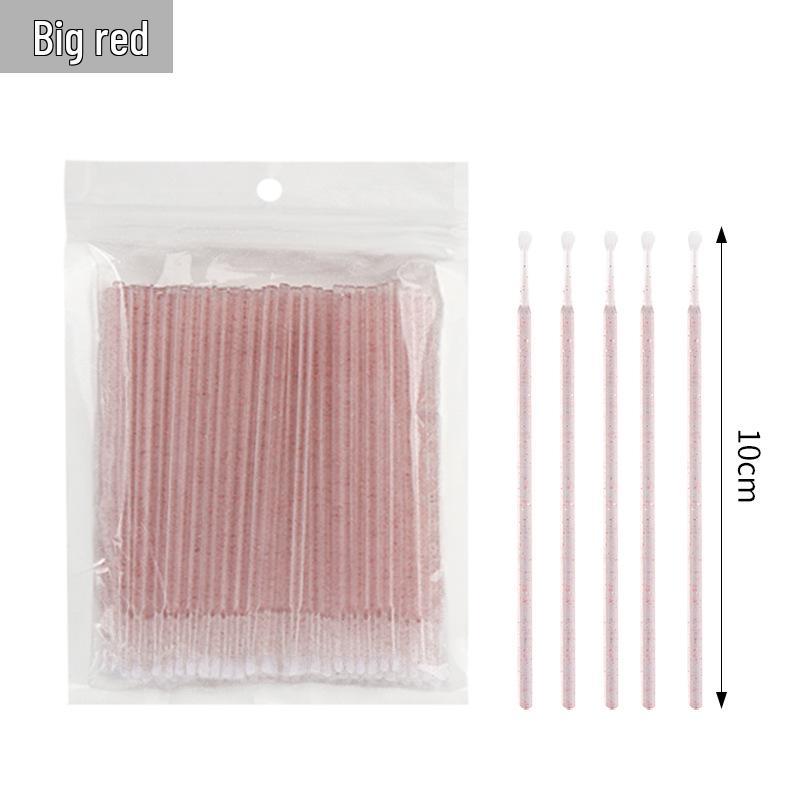 Crystal Rod Micro Brushes for Eyelash Extensions and Tattooing - Cotton Swab Applicators for Remover and Cleaning.