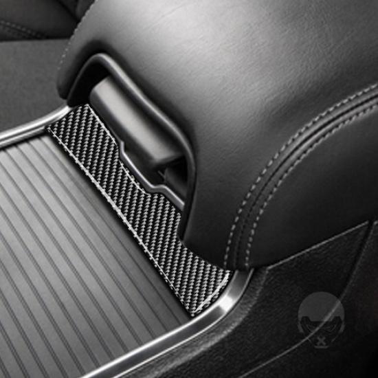 Carbon Fiber Interior Below Center Armrest Cover Trim For Dodge Charger