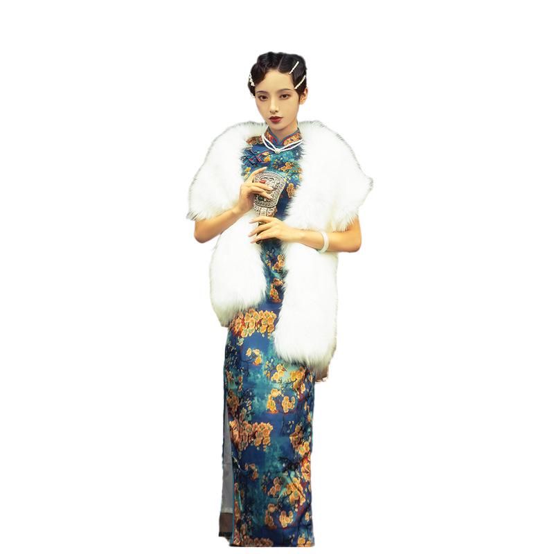 2025 Retro Chinese Style Cheongsam: Young, Long, and Elegant Summer Dress