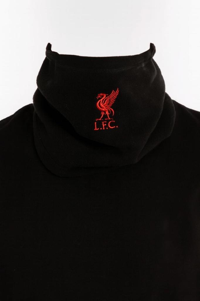 Liverpool F.C. Official Liverpool Neck Warmer/Fleece Snood, LFC Essentials Fleece Snood, Black [Parallel Import]