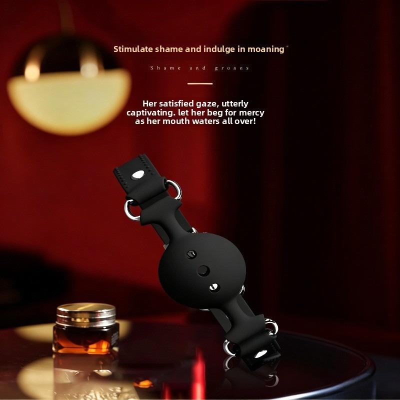 Breathable Silicone Ball Mouth Gag Adjustable Bondage Kit Soft Mouth BDSM Bondage Ball for Beginners Adult Couple Games Sex Toy