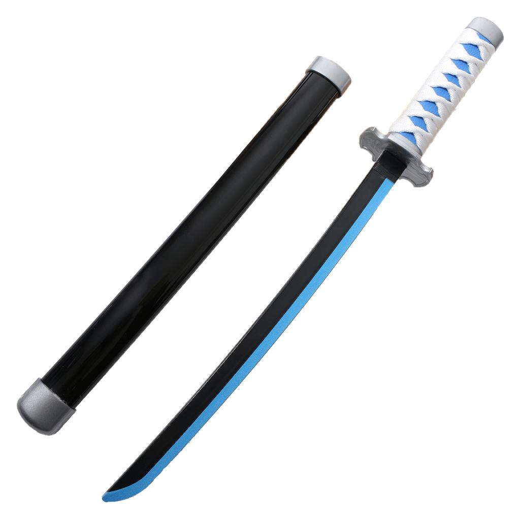 45cm Neuestes Cosplay Hagashi Akihito Kunststoff Katana Modell Rollenspiel Anime 18 Zoll Shinazugawa Sanemi Spielzeugschwert