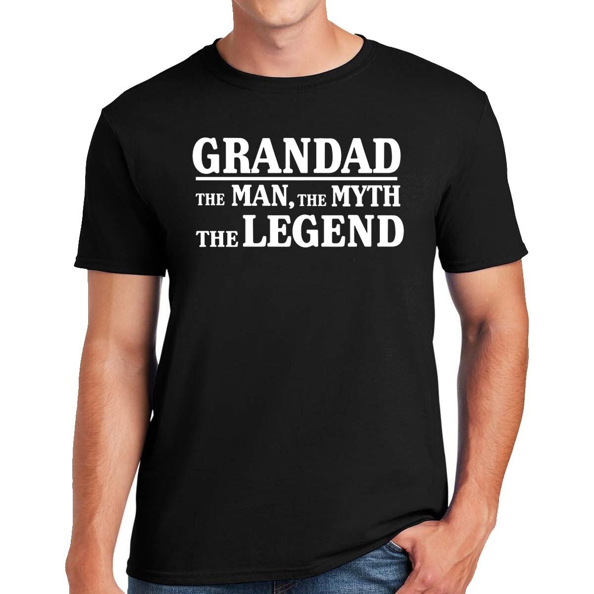 Grandad The Legend T-Shirt Funny Unisex Mens Grandpa Dad Fathers Day Tee Top XL