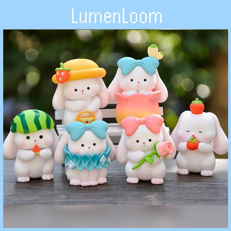 Adorable Rabbit Pvc Figurine For Desk Display Gift For Collectors