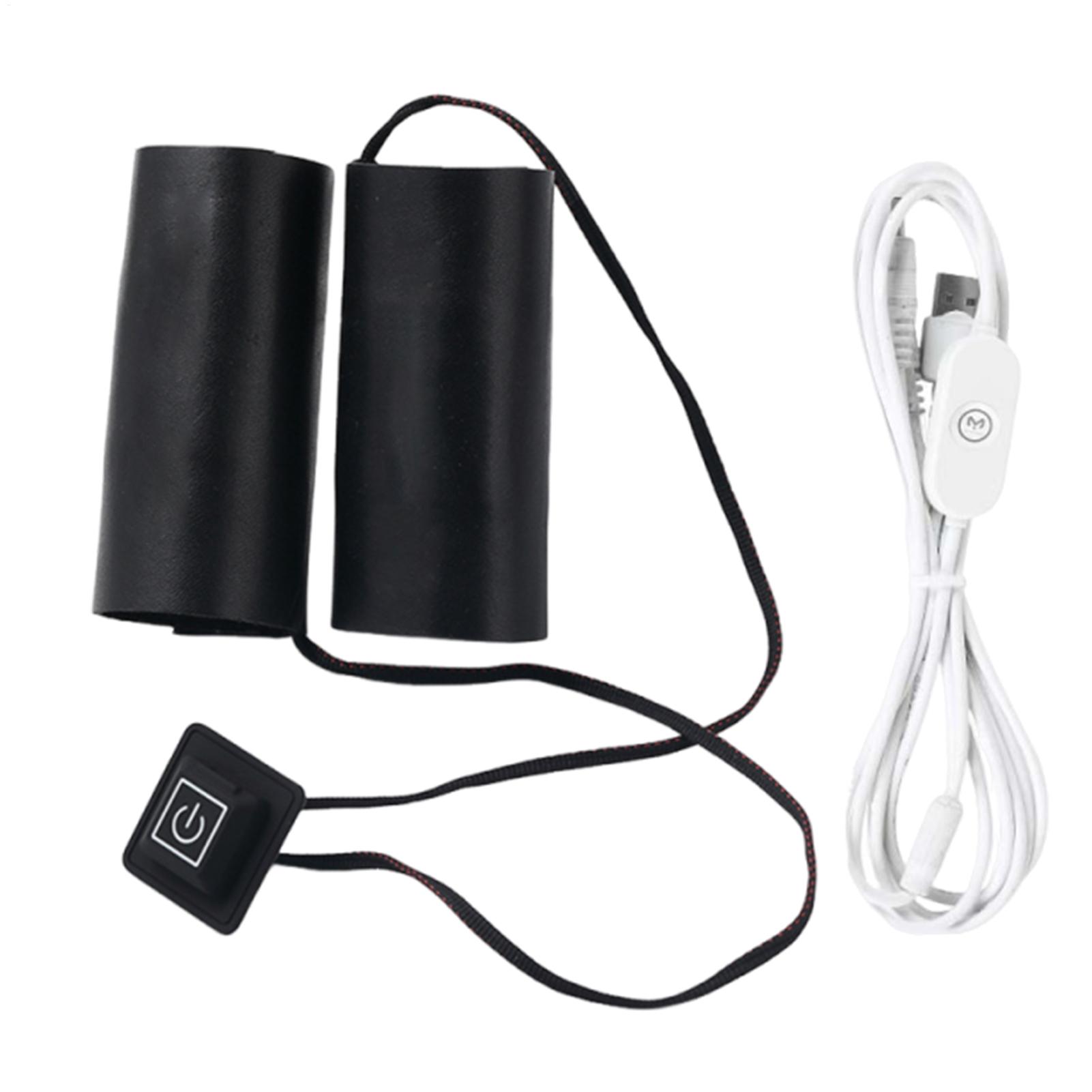 

Motorcycle Electric Heating Handle Cover USB Charging 3 Temperature Setting Cycling Hand Heater Winter Heated Scooter Grip Cover CHINA