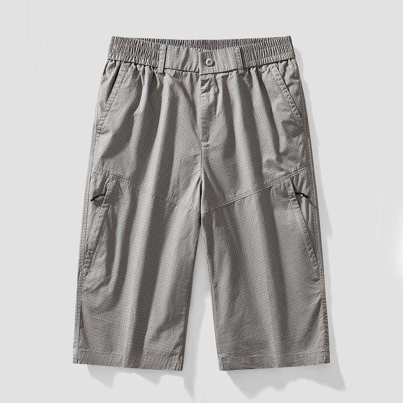 Men s Trendy Casual Summer Shorts - Loose, Lightweight Workwear for Young and Middle-Aged Men XL светло-серый