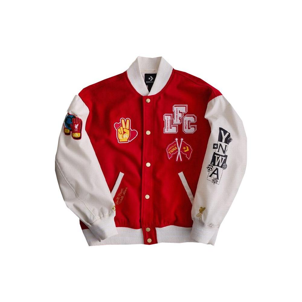 

New Converse X Lfc Woven Varsity Jacket 10025722-A01 S