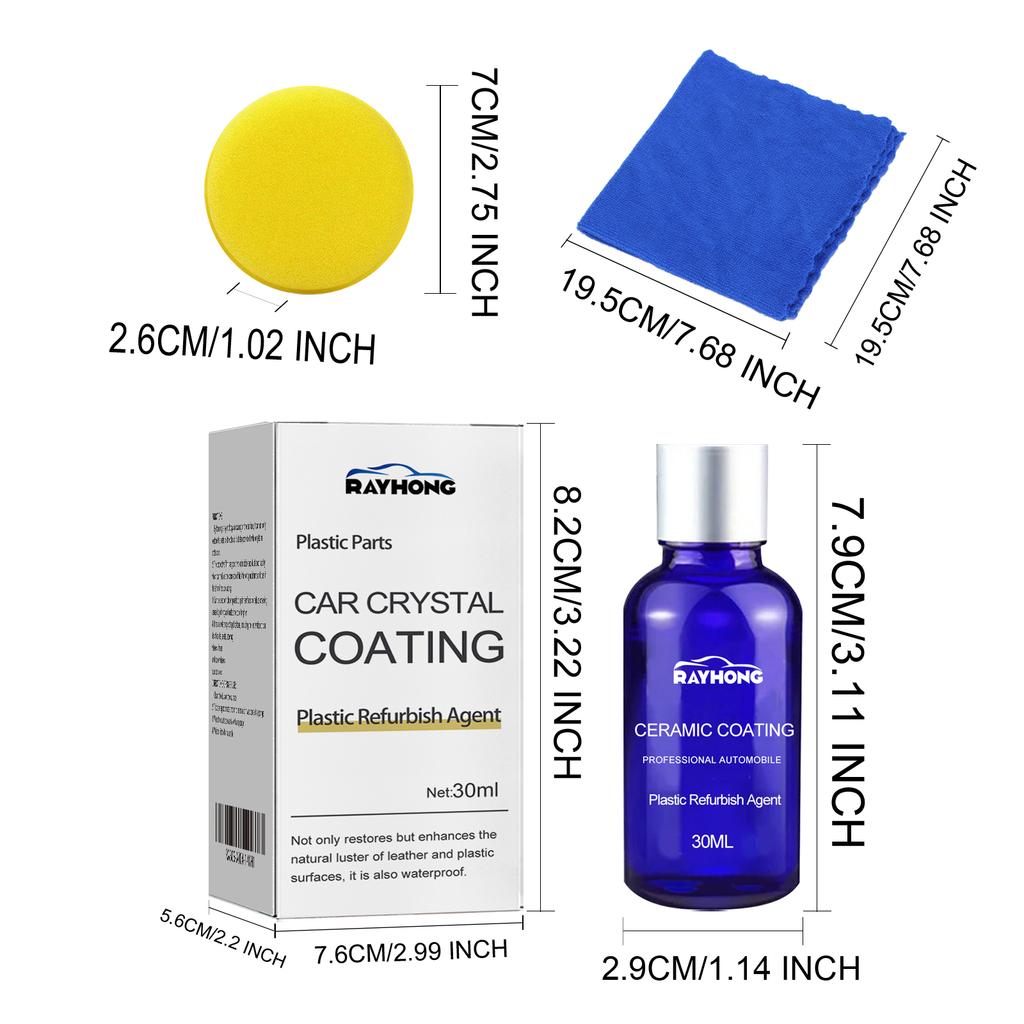 Plastic Leather Restorer Interior Detailer Quick Coat For Car Interior Refurbish Leather Renovator Conditioner CleanMaintenance