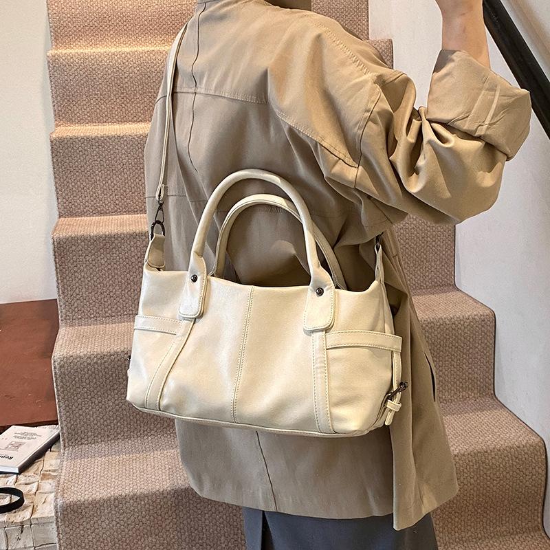 2025 New Simple Fashion Retro Trend Bag Women's Large Capacity Tote Bag Shoulder Messenger Bag