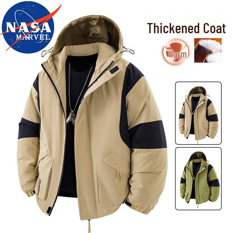 

NASA MARVEL Men s Hooded Winter Puffer Jacket 6XL