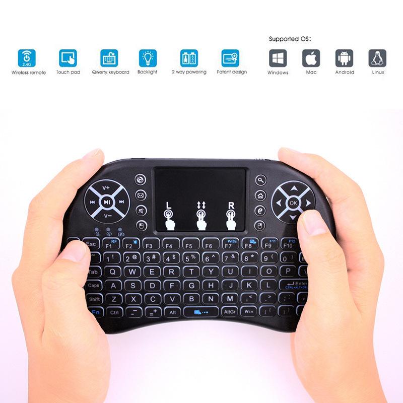 2.4G Wireless Mini Handheld Keyboard Touchpad Fly Mouse Combo