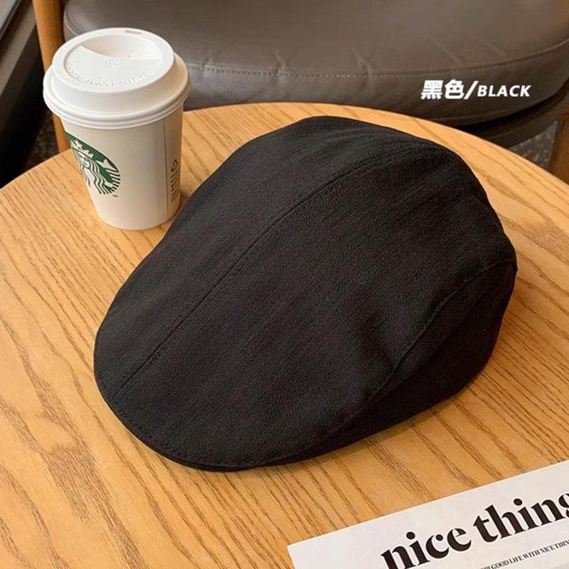 

Ретро кепка вперед женская весенне-осенняя универсальная износостойкая берет модная большая окружность головы делает лицо маленьким тренд M（56-58cm）