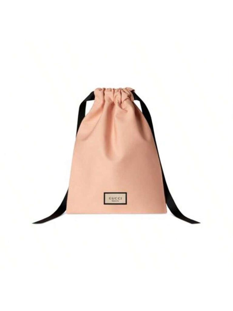 Gucci Ladies' Pink Drawstring Storage Bag, Sweet Style, Convenient To Carry,Suitable For Business Trips, Travel, Daily Use, Cosmetics Storage