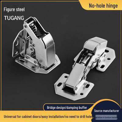 Hydraulic Damping Cold Rolled Steel Bridge Hinge for Cabinet Doors (3-4 Inch)