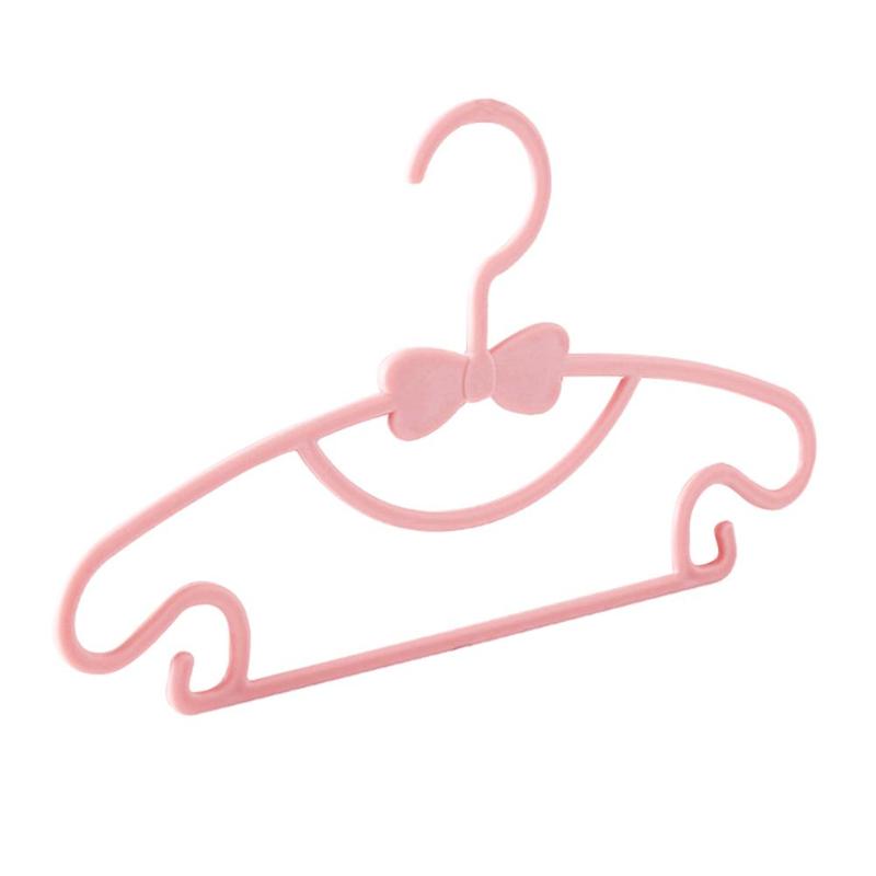 5pcs Kids Clothes Hangers Portable Multifunction Hook Design Clothes Drying Rack For Kid Plastic Baby Hangers Clothes Storage F1M3