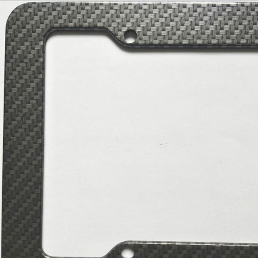 Black License Plate Frames Durable ABS Easy Installation Corrosion Resistant Car License Plate Frame