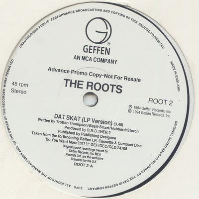 12-Zoll-Schallplatte ROOTS - Dat Skat / Distortion To Static (Re ROOT2 GEFFEN 1994 UK Rap & Hip-Hop/R&B Gebraucht