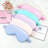 1PC Women Imitated Silk Sleep Eye Mask Portable Travel Eyepatch Nap Eye Patch Rest Blindfold Eye Cover Sleeping Night Eyeshade