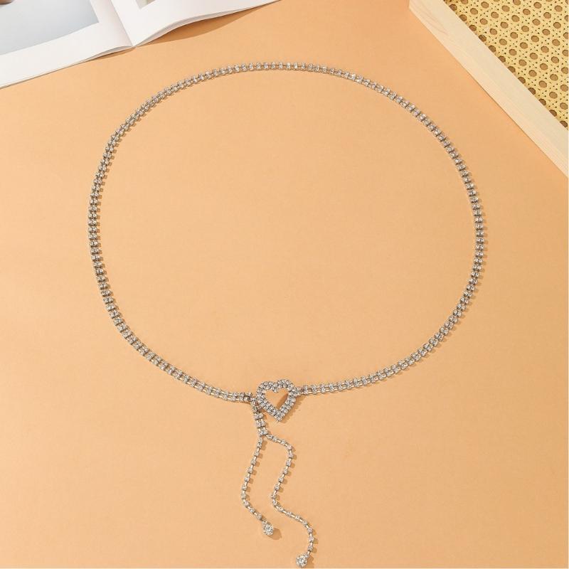 Gothic Waist Belt Stylish Rhinestones Waist Chain Belt Elaborate Chain Belly Chain for Music Festival Belt Waist Chain