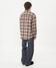 INSILENCE Cotton Flannel Check Shirt Brown