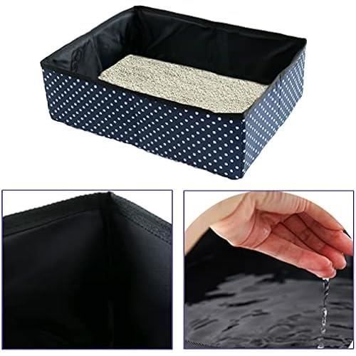 Faltbare Katzentoilette - Omxyinma - Tragbar - Wasserdicht - Blau