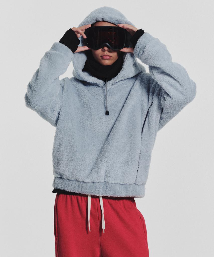 Pogme Fleece String Hoodie_Mint