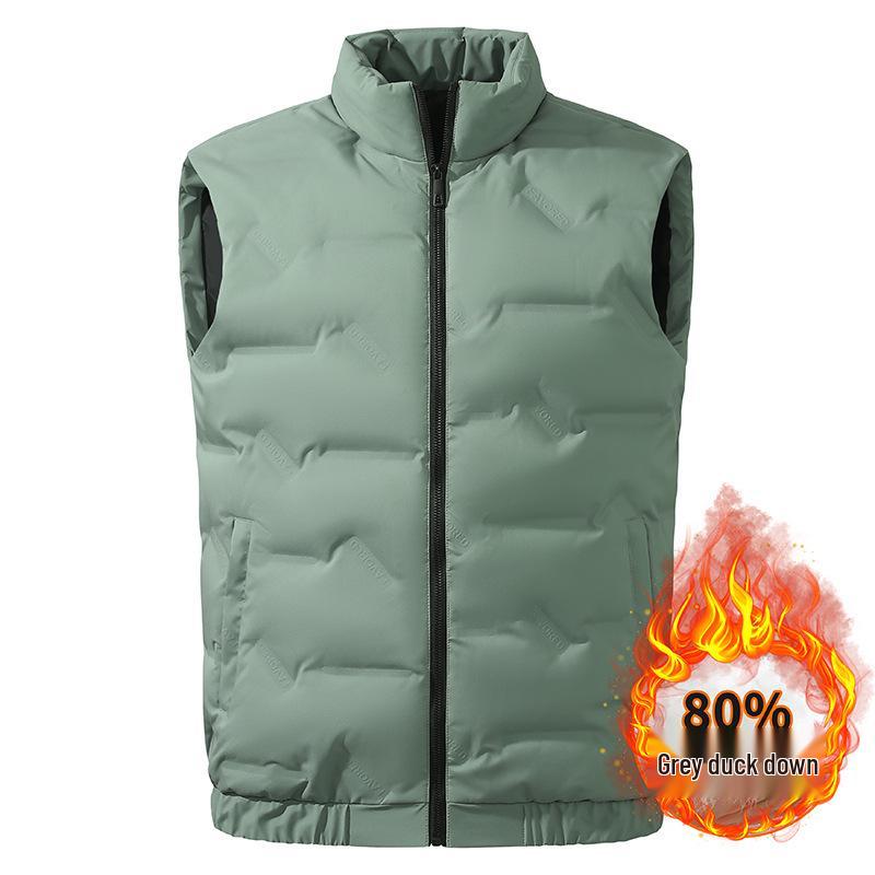 Popular Unisex Down Vest - Large, Warm Sleeveless Gilet for Autumn & Winter 4XL