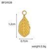 CARLIDANA Wasserdichte Edelstahl Goldfarbe Blatt Sonnenblume Rose Blume Anhänger Charms DIY Für Schmuckherstellung Zubehör