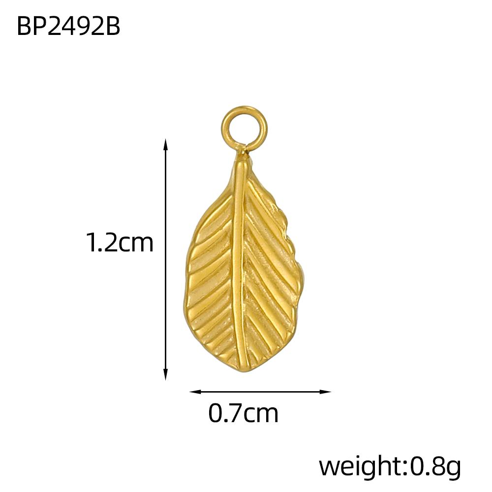 CARLIDANA Wasserdichte Edelstahl Goldfarbe Blatt Sonnenblume Rose Blume Anhänger Charms DIY Für Schmuckherstellung Zubehör