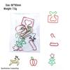 Two-Tone Irregular Metal Paper Clips for Office and Bookmarks