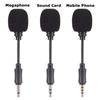 Smartphone Mobile Phone Studio Interview Microphone Recording Stereo Mic Mini Jack Microphone